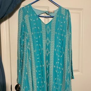 Blue long sleeve dress, from altar’d state size M
